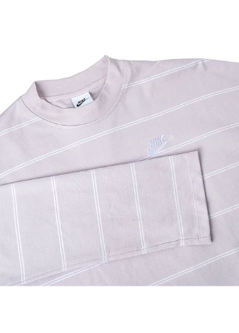 Жіноча Кофта W NSW JSY STRIPE LS TOP Рожевий Nike (260793189)