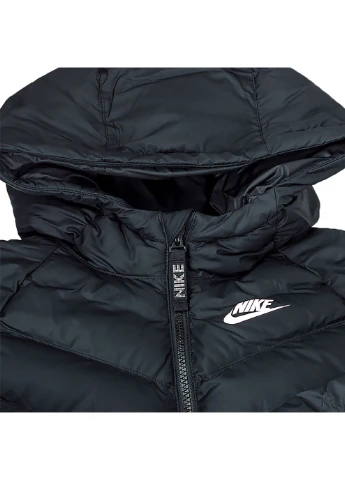 Черная демисезонная детская куртка k nsw synfl hd jkt черный Nike