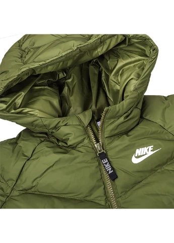 Зеленая демисезонная детская куртка k nsw synfl hd prka зеленый Nike