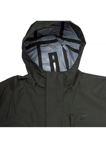 Оливкова (хакі) демісезонна чоловіча куртка m nsw sfadv shell hd parka хакі m (dm5497-355 m) Nike