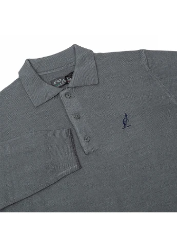 Чоловіча Кофта AUTRALIAN Sweater Polo Neck Сірий Australian (260792072)