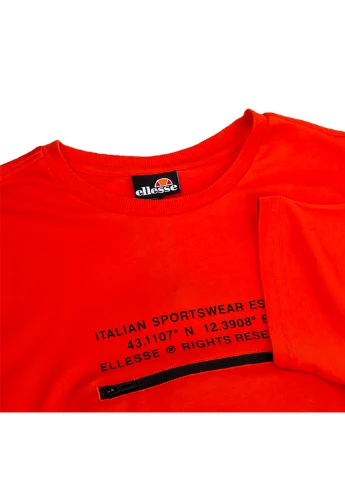 Красная мужская футболка piedmont красный m (shi11160-red m) Ellesse