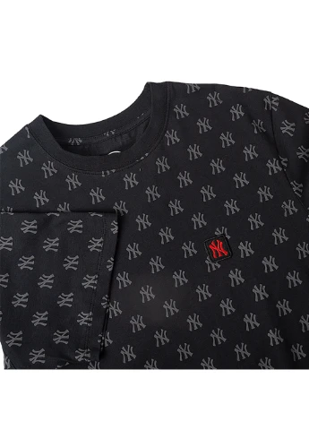 Чорна чоловіча футболка mlb new york yankees repeat logo чорний s (545524jk-fs s) 47 Brand