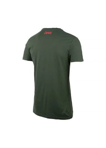 Хаки (оливковая) мужская футболка t-shirt venture into the wild хаки m (o102592-e848 m) Jeep
