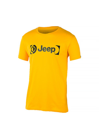 Желтая мужская футболка t-shirt paintbrush j22w желтый l (o102590-y247 l) Jeep