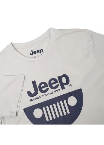 Серая мужская футболка t-shirt &grille серый l (o102584-j869 l) Jeep