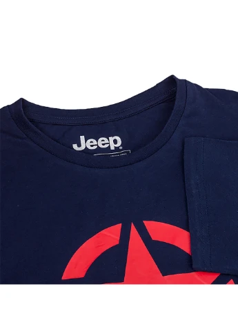 Синяя мужская футболка t-shirt star j22w синий s (o102582-a184 s) Jeep