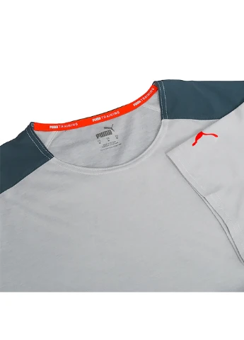 Сіра чоловіча футболка train everfresh ss tee сірий 2xl (52152319 2xl) Puma