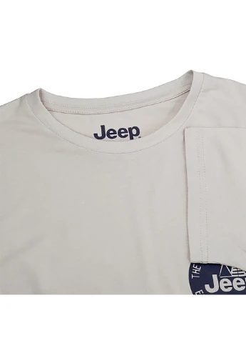 Сіра чоловіча футболка t-shirt the spirit of adventure сірий l (o102586-j869 l) Jeep