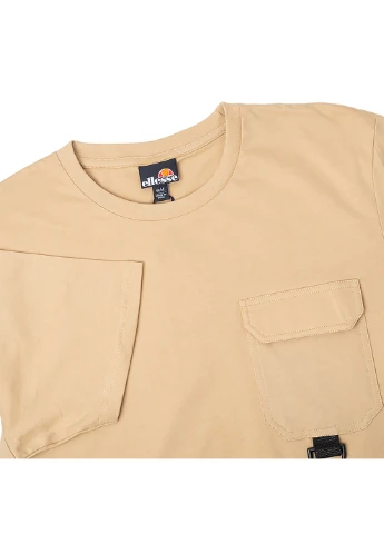 Бежевая мужская футболка karakoram бежевый xl (shl13376-beige xl) Ellesse