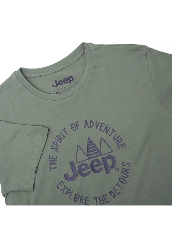 Хакі (оливкова) чоловіча футболка t-shirt the spirit of adventure хакі xl (o102587-e847 xl) Jeep