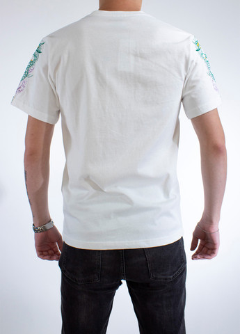 Белая мужская футболка dragon spirit white l (28971927) No Brand