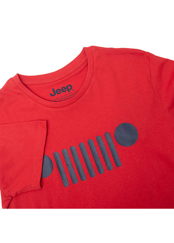 Червона чоловіча футболка t-shirt grille j22w червоний l (o102583-r701 l) Jeep