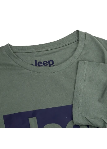 Хаки (оливковая) мужская футболка t-shirt contours j22w хаки s (o102581-e847 s) Jeep