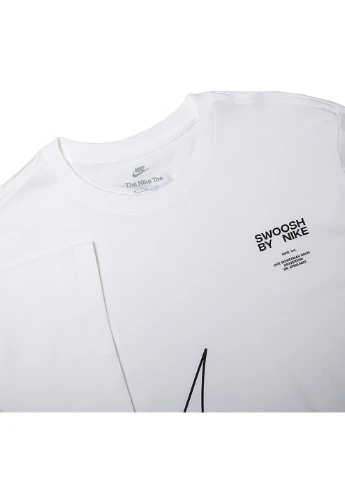 Біла чоловіча футболка m nsw tee big swoosh 2 білий 2xl (dz2883-100 2xl) Nike