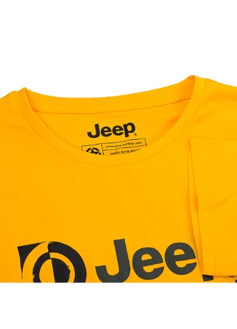 Жовта чоловіча футболка t-shirt paintbrush j22w жовтий m (o102590-y247 m) Jeep