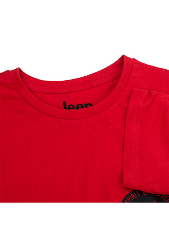 Червона чоловіча футболка t-shirt the spirit of adventure червоний m (o102586-r699 m) Jeep