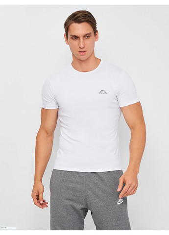 Біла футболка t-shirt mezza manica girocollo білий 2xl чол k1304 bianco-2xl Kappa