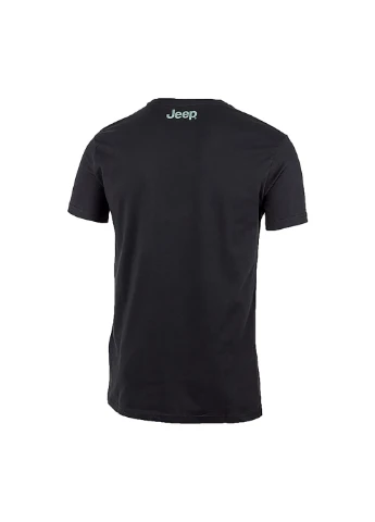 Чорна чоловіча футболка t-shirt venture into the wild чорний s (o102592-b964 s) Jeep