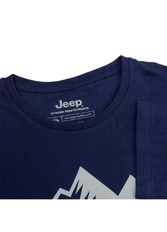 Синя чоловіча футболка t-shirt mountain xpedition print jx22a синій m (o102627-k882 m) Jeep