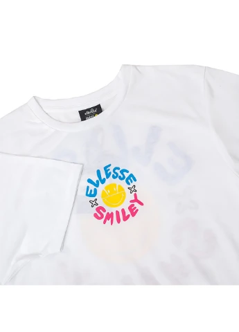 Белая мужская футболка x smiley cheero tee белый s (sml13067-white s) Ellesse