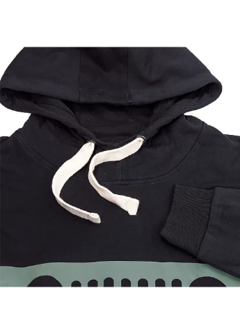 Чоловіче Худі HOODED SWEATSHIRT GRILLE Print Чорний Jeep (260794820)