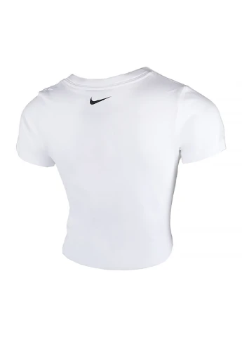 Біла демісезонна дитяча футболка g nsw tee crop dance prnt білий Nike