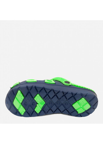 Зеленые спортивные кроксы silvi 6927 синий, зеленый Aqua Speed