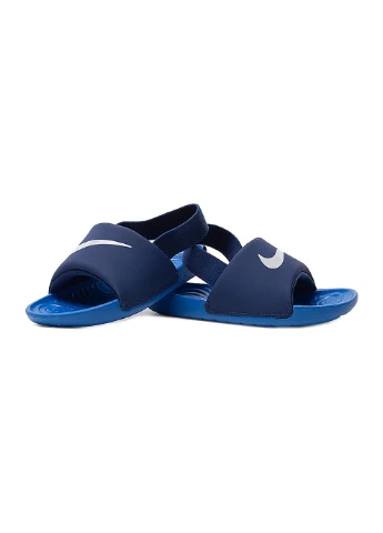 Цветные спортивные детские шлепанцы chinelo kawa slide bt черный Nike