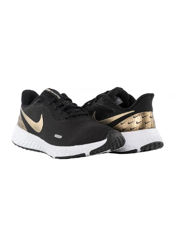 Женские Кроссовки Revolution 5 Premium Черный Nike чёрные демисезоны (260796428)
