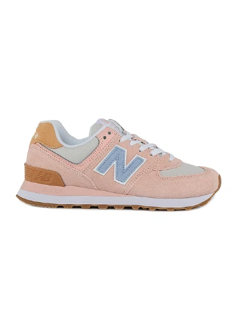 Жіночі Кросівки 574 Textile Рожевий New Balance рожеві демісезони (260792347)