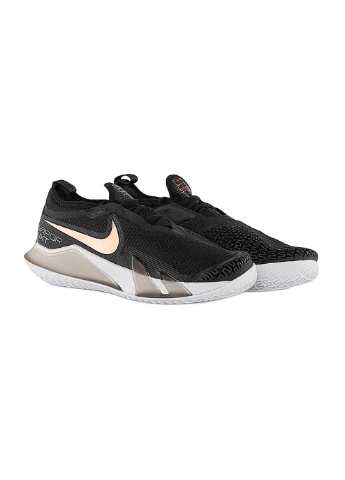 Женские Кроссовки Court React Vapor NXT Черный Nike чёрные демисезоны (260794052)