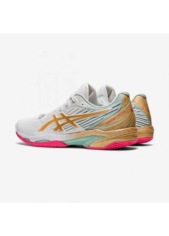 Кросівки жіночі Solution Speed FF 2 clay LE white/champagne Asics рожеві демісезони (260792483)