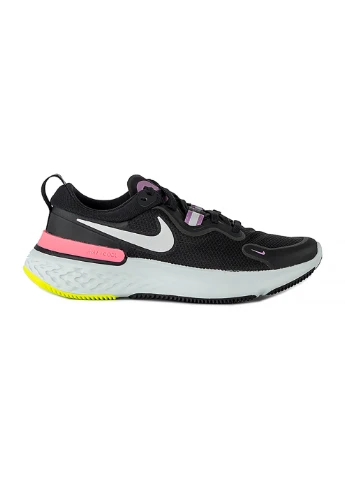 Женские Кроссовки REACT MILER Черный Nike чёрные демисезоны (260795575)