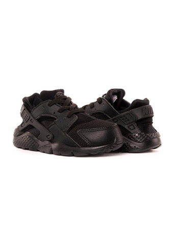 Черные демисезонные детские кроссовки huarache run (td) черный Nike