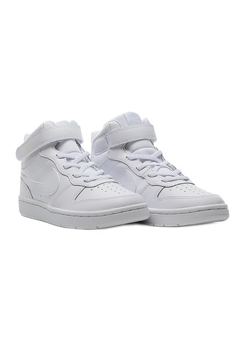 Білі Осінні дитячі кросівки court borough mid 2 ps білий Nike