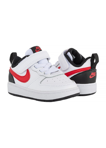 Белые демисезонные детские кроссовки court borough low 2 bt белый Nike