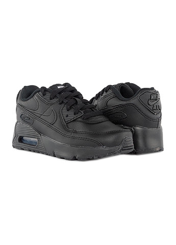 Черные демисезонные детские кроссовки air max 90 ltr (ps) черный Nike