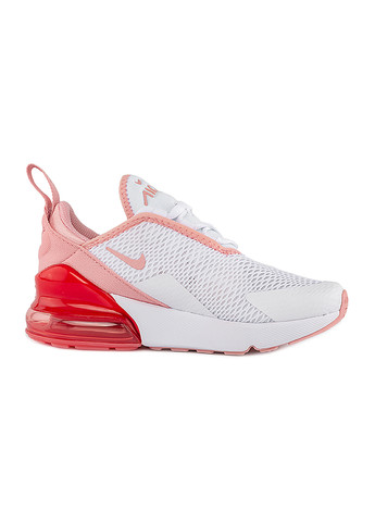 Белые демисезонные детские кроссовки air max 270 bp белый Nike