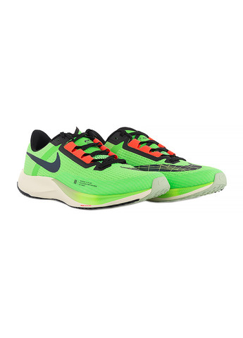 Серые демисезонные мужские кроссовки air zoom rival fly 3 салатовый Nike