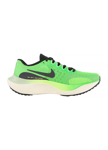 Серые демисезонные мужские кроссовки zoom fly 5 салатовый Nike