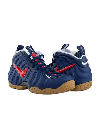 Синій Осінні чоловічі кросівки air foamposite pro синій Nike