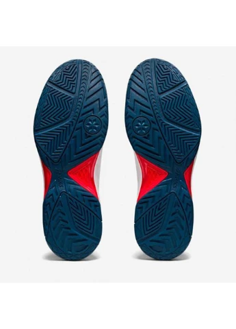 Синие демисезонные кроссовки мужские gel-dedicate 6 white/ocean blue Asics