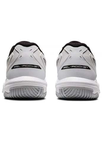 Чорні кросівки чоловічі для сквошу gel-rocket 10 white/black демісезон Asics