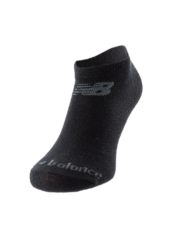 Білі чоловічі шкарпетки prf cotton flat knit no show 3 pair білий New Balance логотипи (260794156)