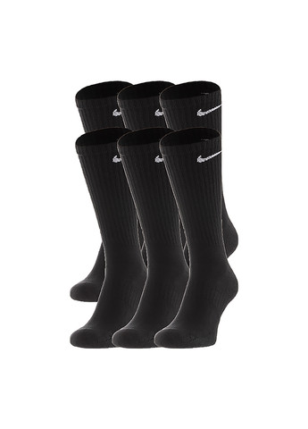 Чоловічі Шкарпетки U NK EVERYDAY CUSH CREW 6PR-BD Чорний Nike (260792161)