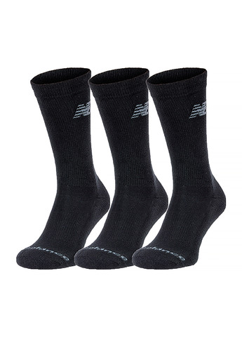 Чоловічі Шкарпетки PERFORMANCE COTTON CUSHIONED CREW 3 PAIR Чорний New Balance (260793724)