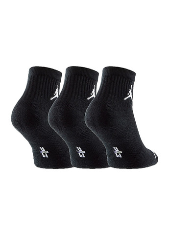 Чоловічі Шкарпетки U J EVERYDAY MAX ANKL 3PR Чорний Jordan (260792385)