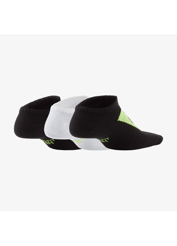 Носки Everyday Ltwt Ns 3-pack black/white/green Nike (260793153)