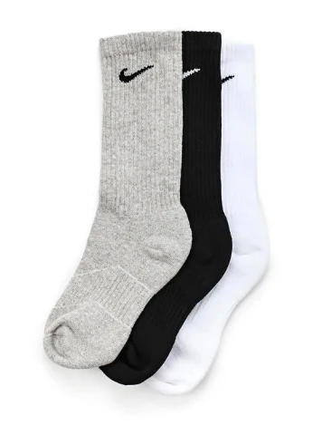 Шкарпетки Cotton Cushion Crew Junior 3-pack black/gray/white Nike (260795936)